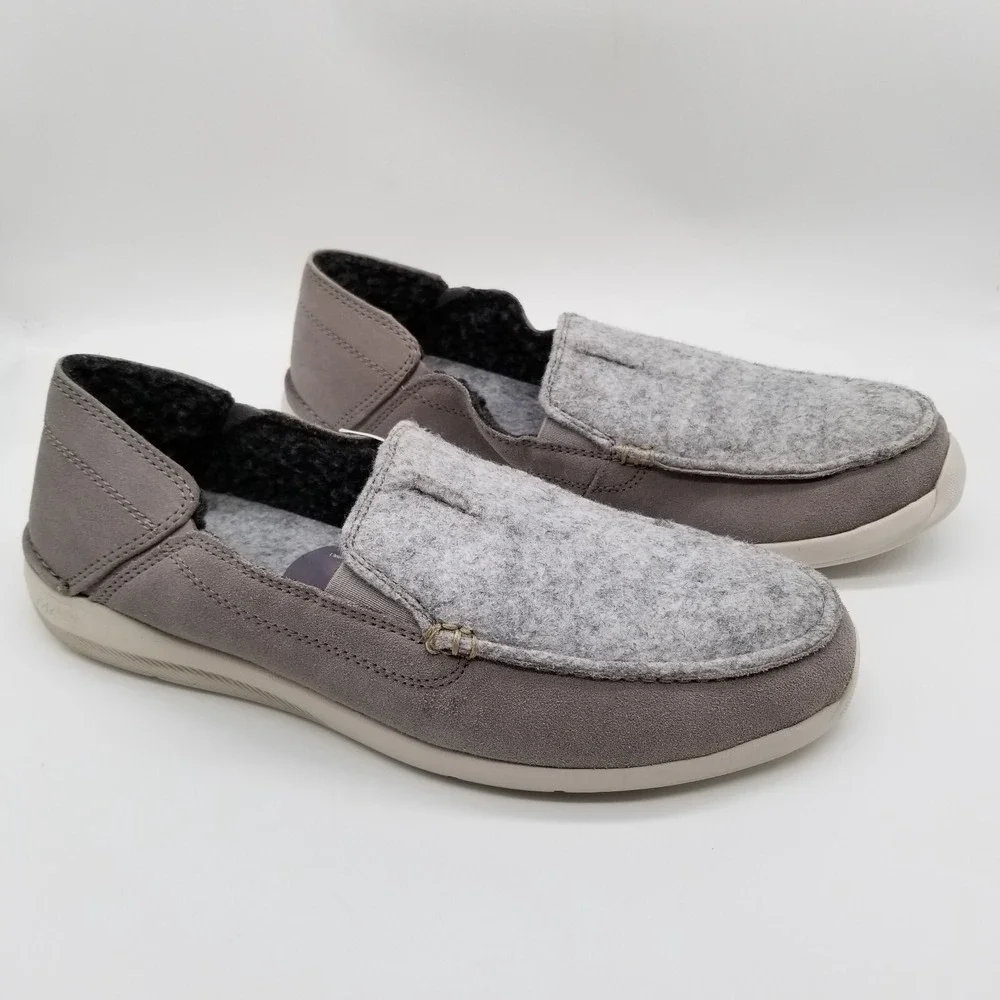 Clarks Men's‎ Gorwin Step Sneaker Loafers Sz 11 M Gray Suede Casual City